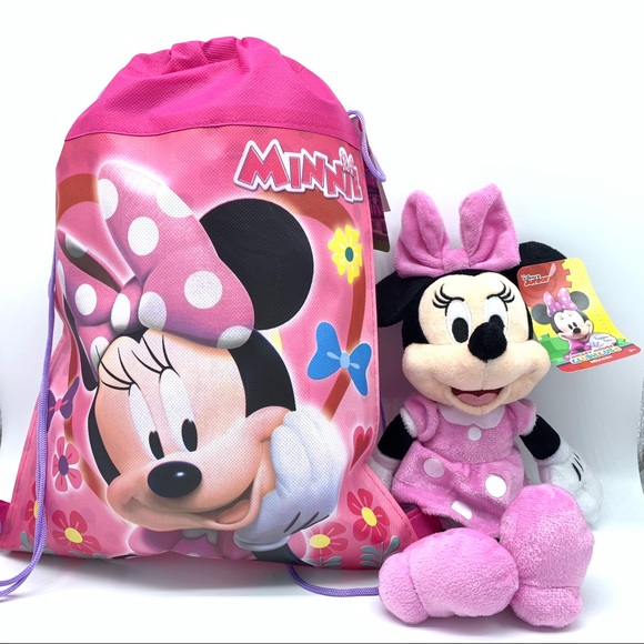 Minnie mouse Plush 11" with Minnie Mouse bag